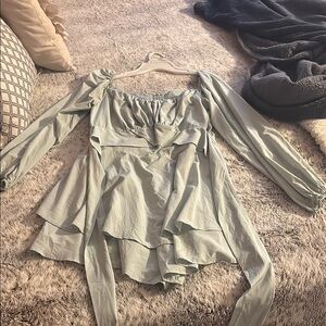 Elegant Women's Green Top